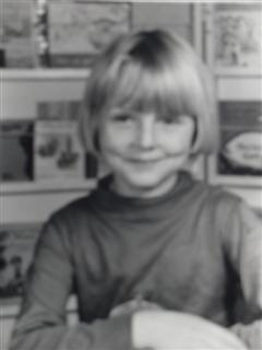 Me aged 5 and not, as lots of people think, a pretty girl. My mum didn't believe in haircuts and it was 1969 after all.